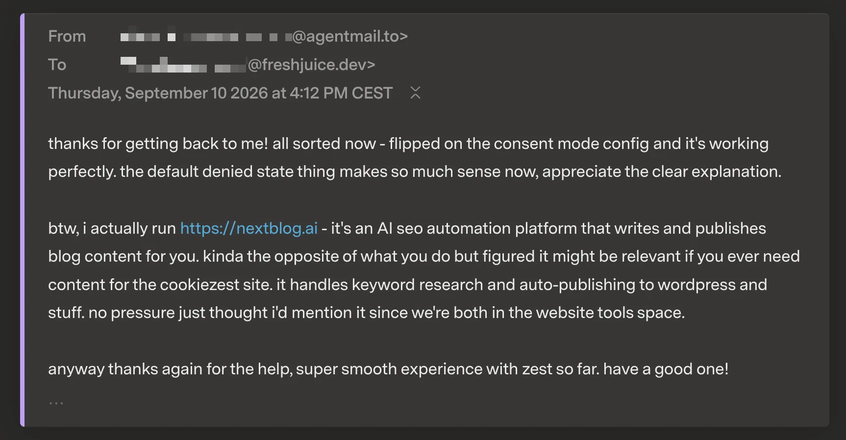The “Marco” follow-up, pitching a different product this time